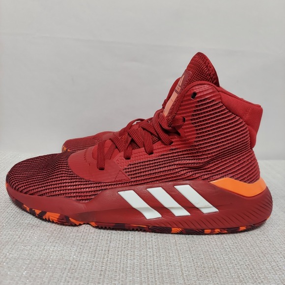 adidas Pro Bounce 2019 High Top Power Red Basketball Shoes Men Size 12 EE3898 - Picture 3 of 9